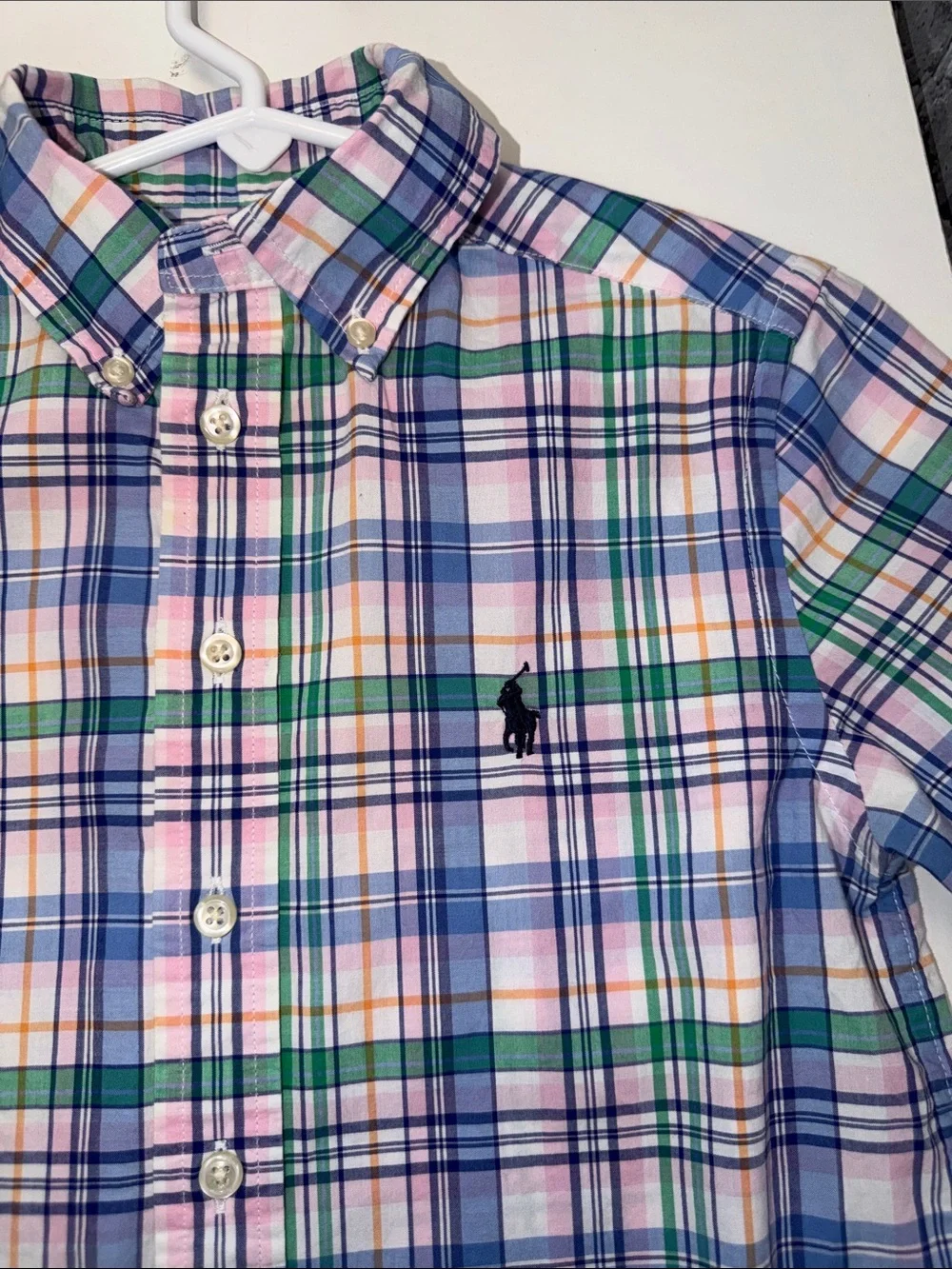 Ralph Lauren Multicolor Plaid Short-Sleeve Button-Down Shirt